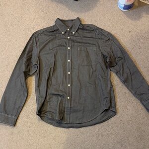 Merona Dark Gray Casual Button-Down Shirt